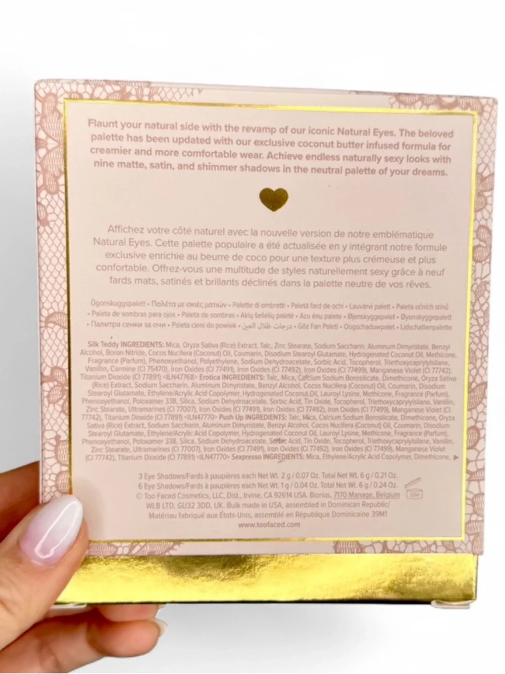 🆕 Too Faced Natural Eyes Neutral Eyeshadow Palette BNIB Discontinued - Picture 10 of 13